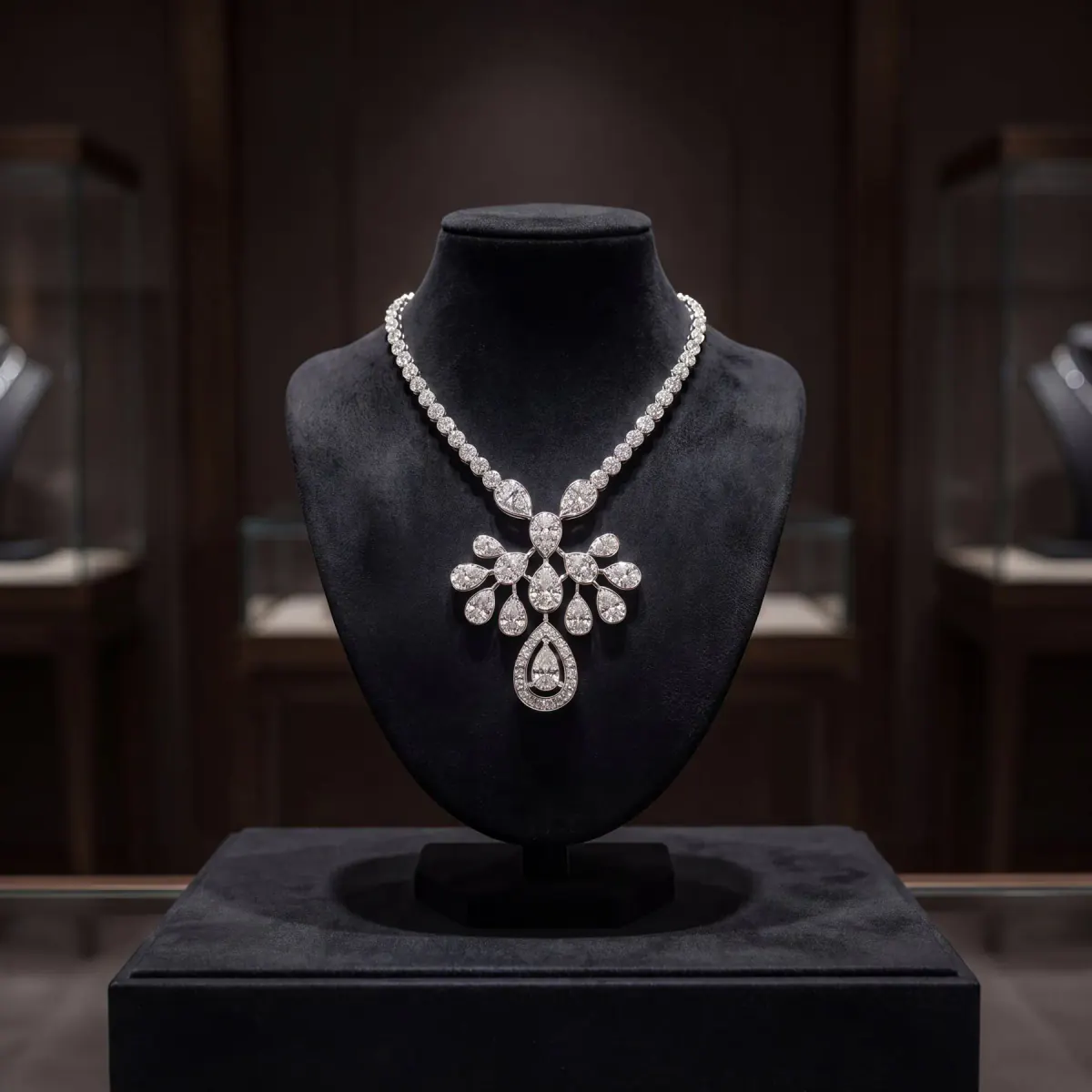 Laboratory-grown diamond jewelry customization detail