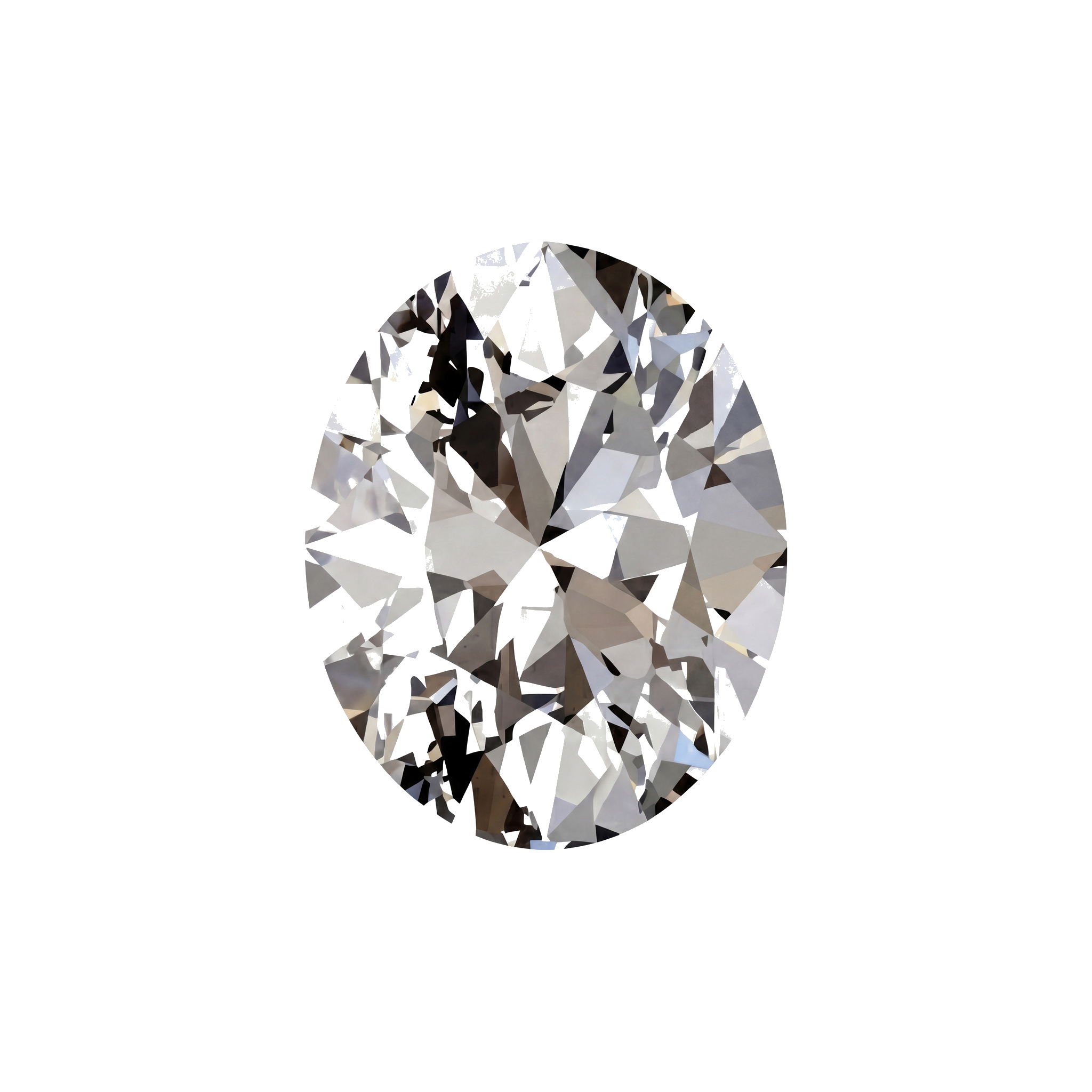 White oval memorial diamond reference